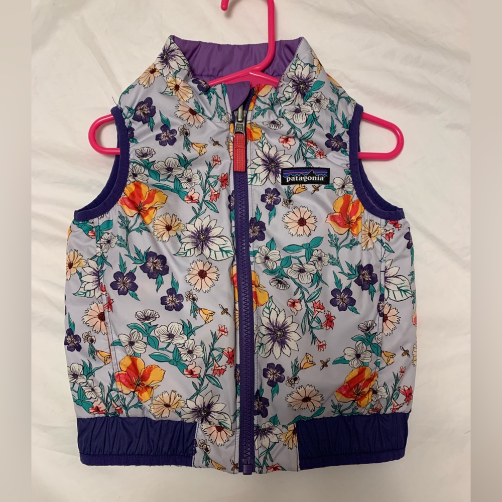 Patagonia toddler reversible puffer vest